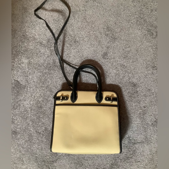 Eitienne Aigner canvas purse with black leather trim - Picture 3 of 5